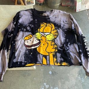 garfield long sleeve crop top it is a large